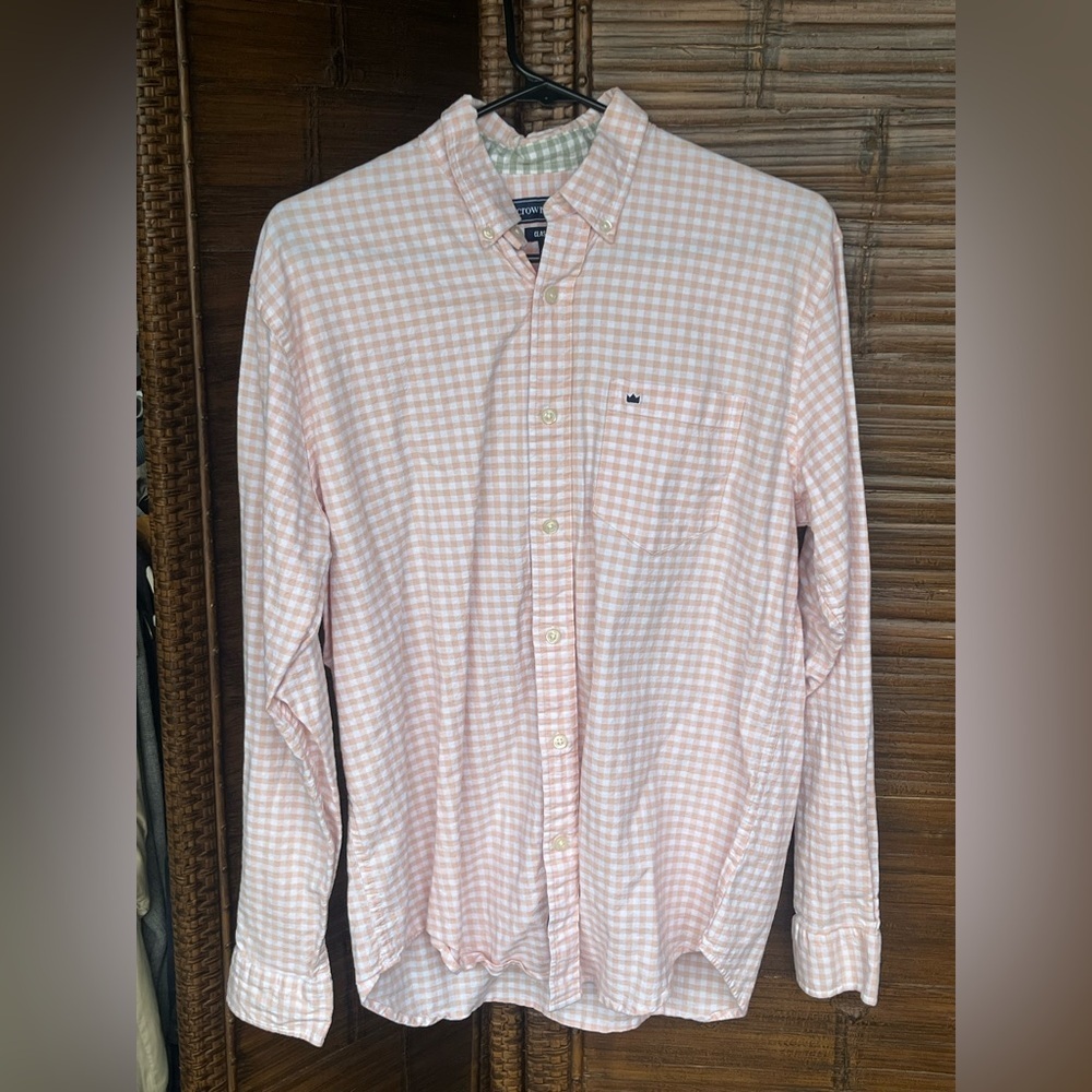 Crown & Ivy Button Up Mens S Classic Fit Long Sleeve Collared Shirt